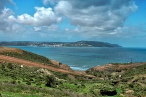 Coastal view of Tangier, Morocco