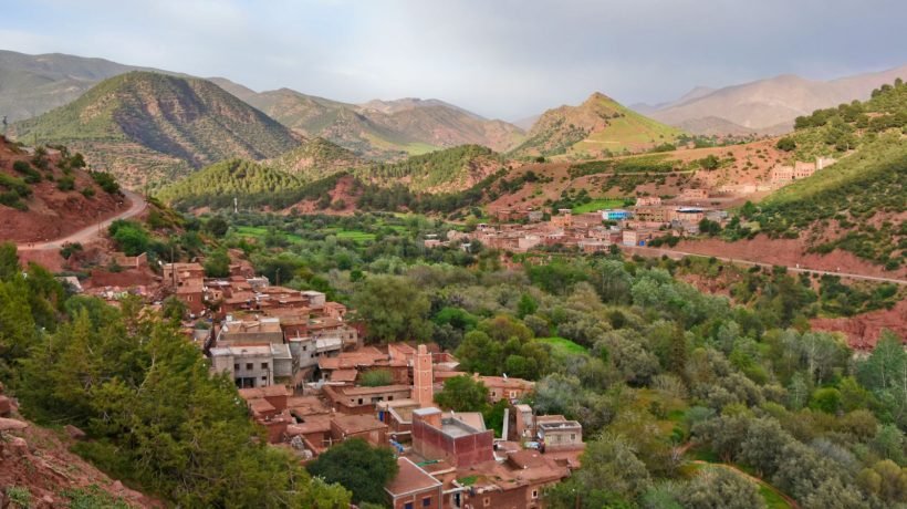 A green Atlas Mountains valley on the Complete Morocco Tour route