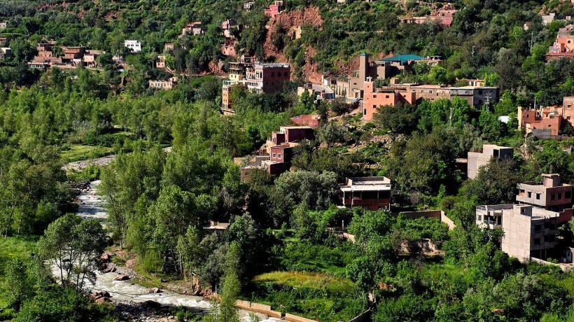 High Atlas Mountains terrain on the Ultimate Morocco Tour route