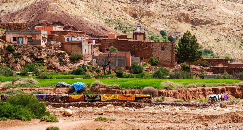 Traditional Berber village in the High Atlas Mountains, Morocco